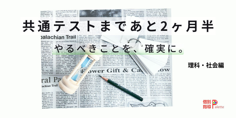 大学入学共通テスト2026に向けた理科・社会の効果的な勉強法を解説する個別指導Paletteのコラム画像